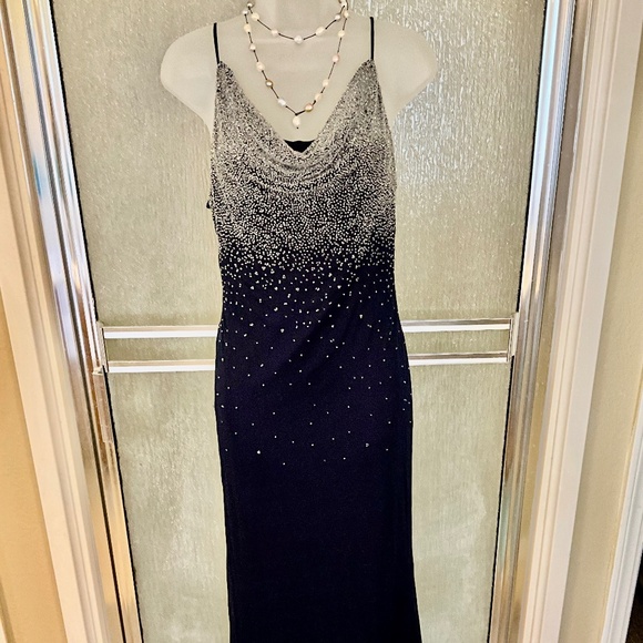 Vintage Glitter & Beaded Evening Dress, Mary’s Tune,size 6 - Picture 1 of 10